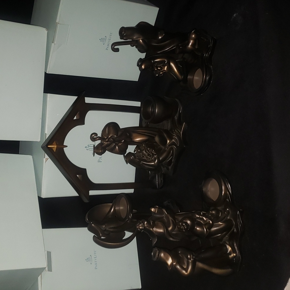 Partylite tea candle Nativity Set